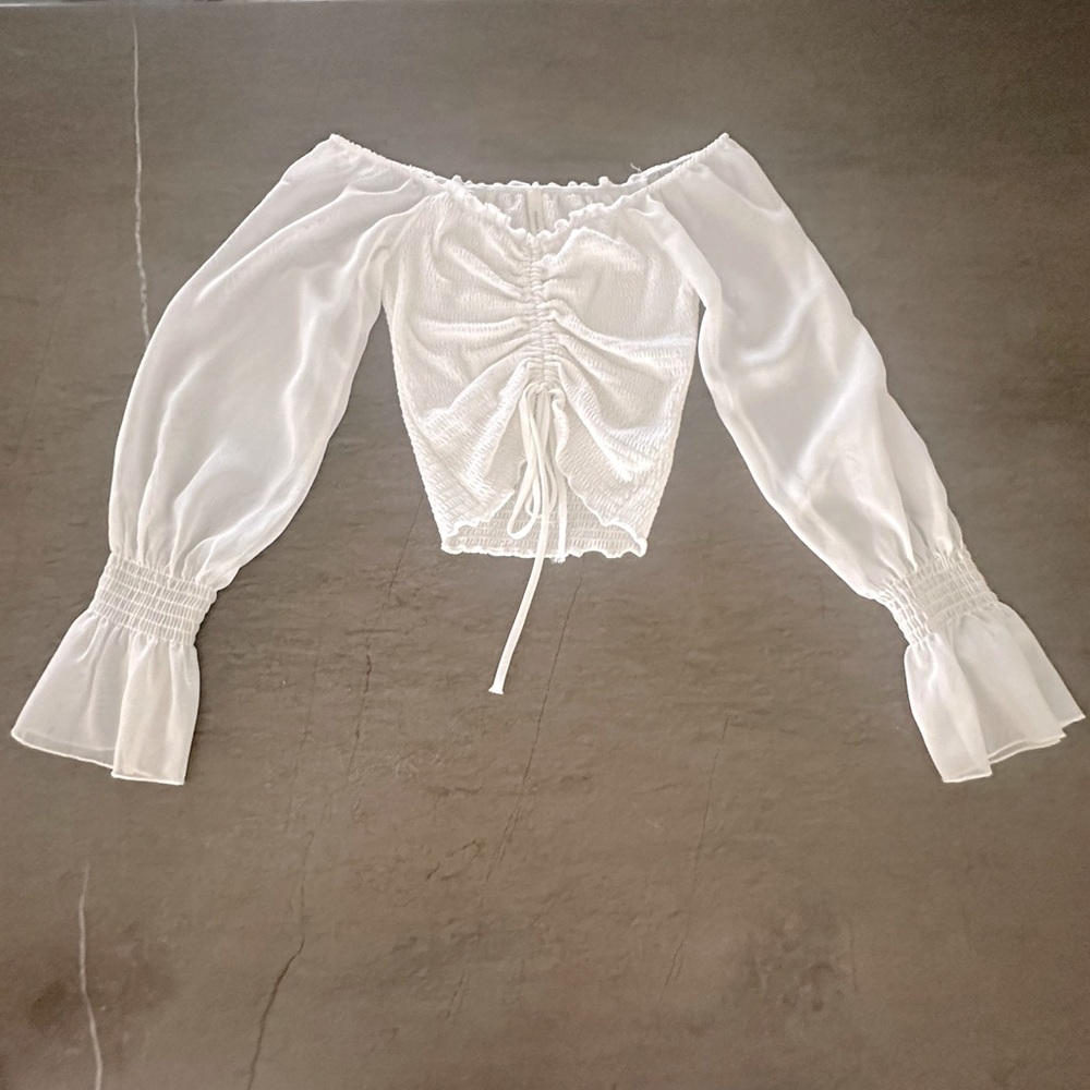 Off the shoulder crop top